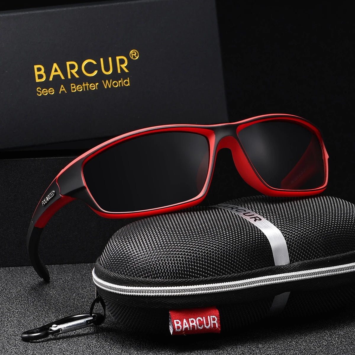 BARCUR Lightweight Riding Style Sunglasses With UV Protection For Outdoors