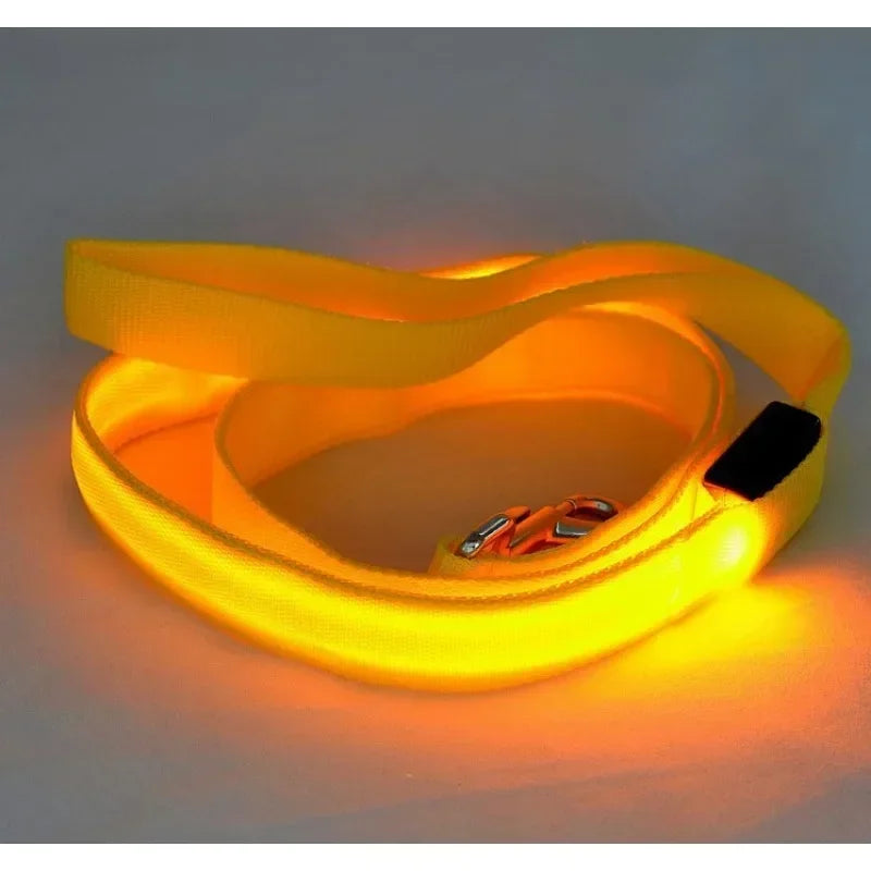 LED Glowing Dog Leash Flashing Light for Pet Safety