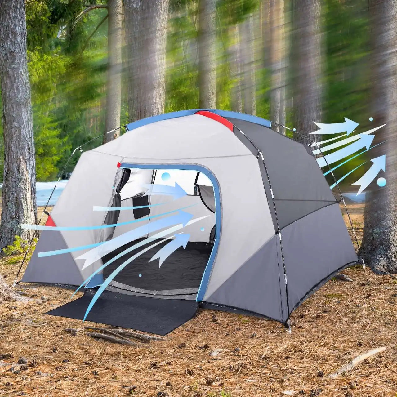 HiMISS Four Season Camping Tent Easy Setup Outdoor Shelter