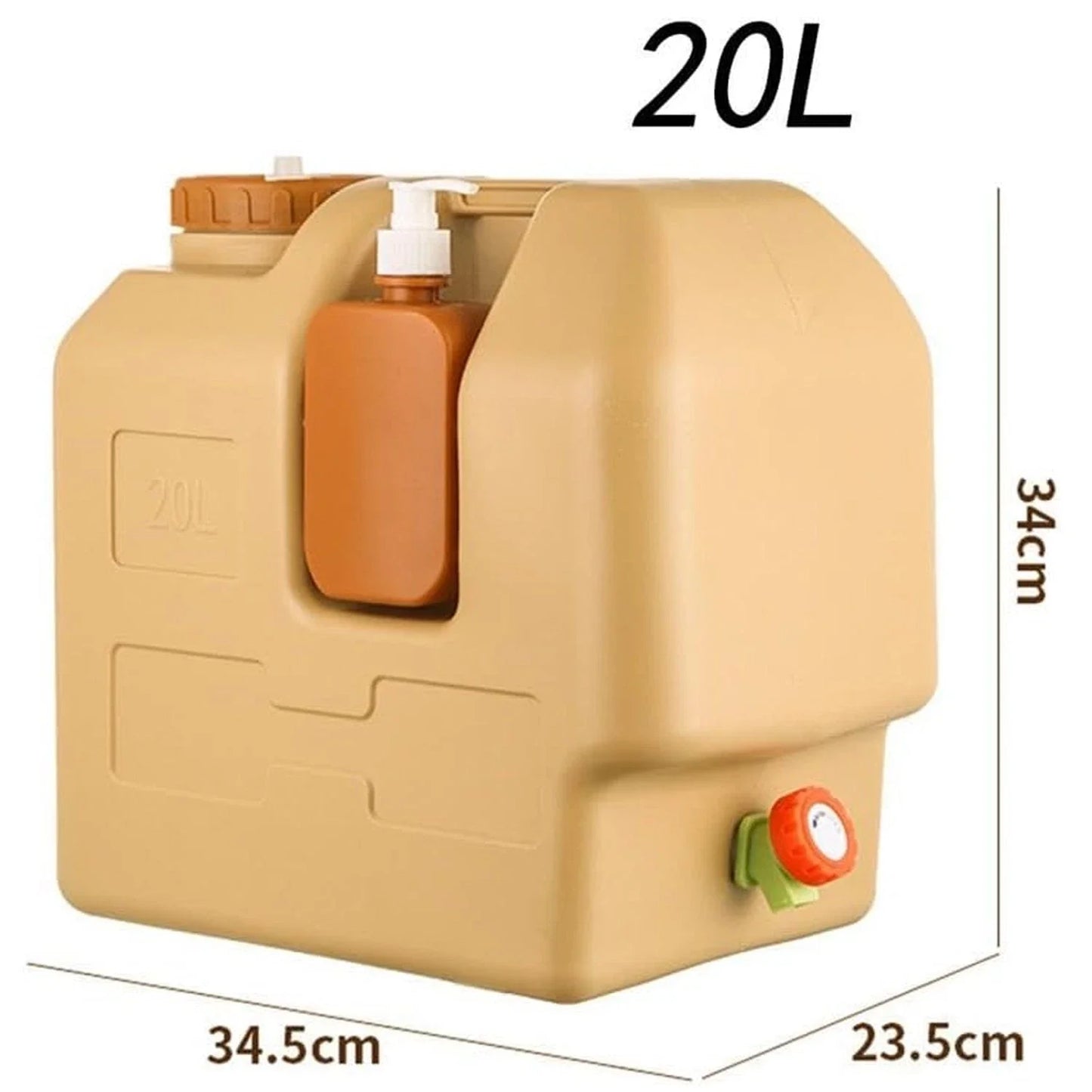 Emergency Outdoor Portable Water Container With Spigot