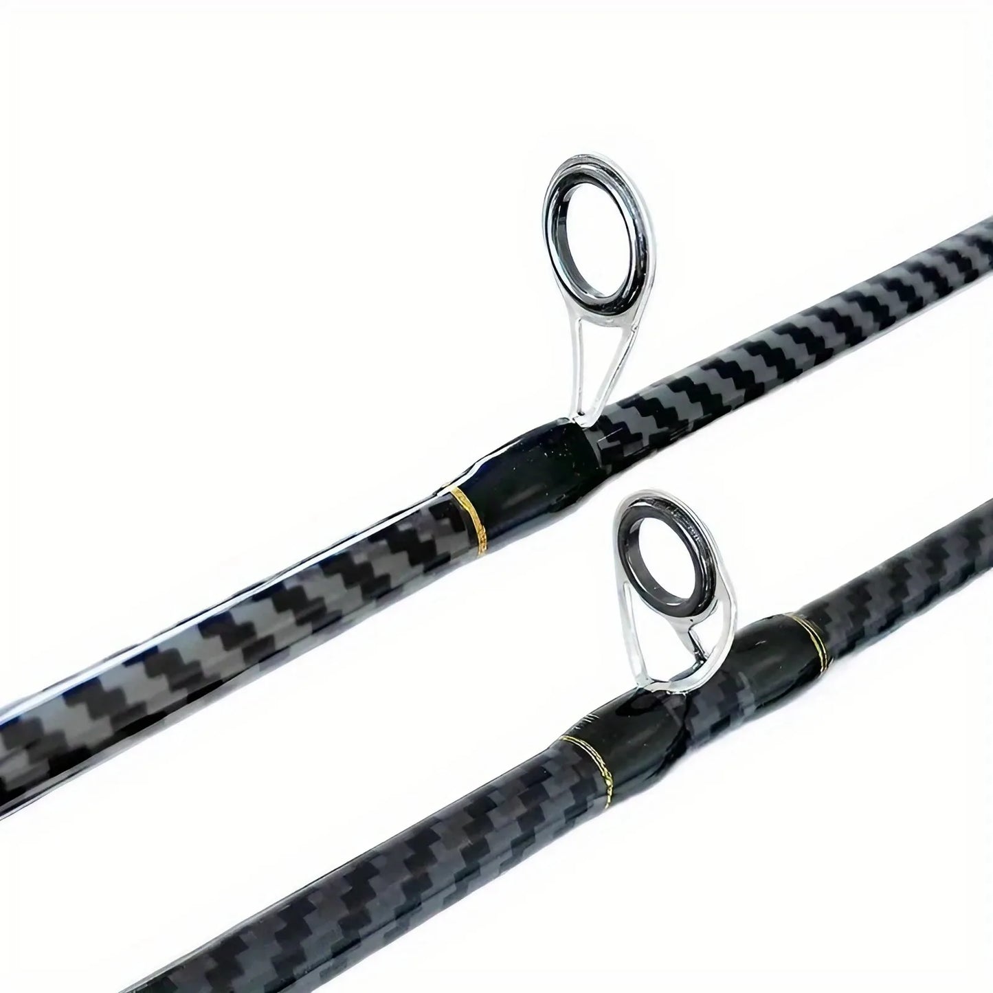 Ultralight 2-Section Carbon Fiber Fly Fishing Rod With Wooden Handle