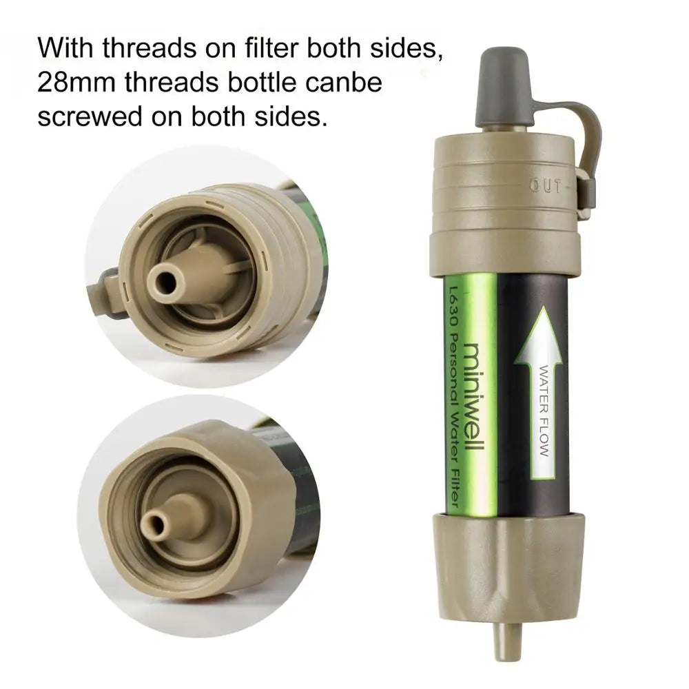 L630 Personal Camping Water Purification Straw For Survival And Emergencies
