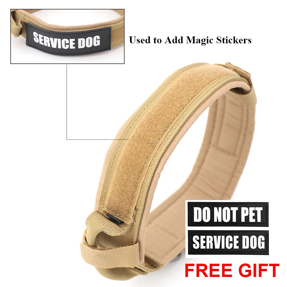 PETRAVELCN Dog Training Collar Adjustable Tactical Collar And Leash Set