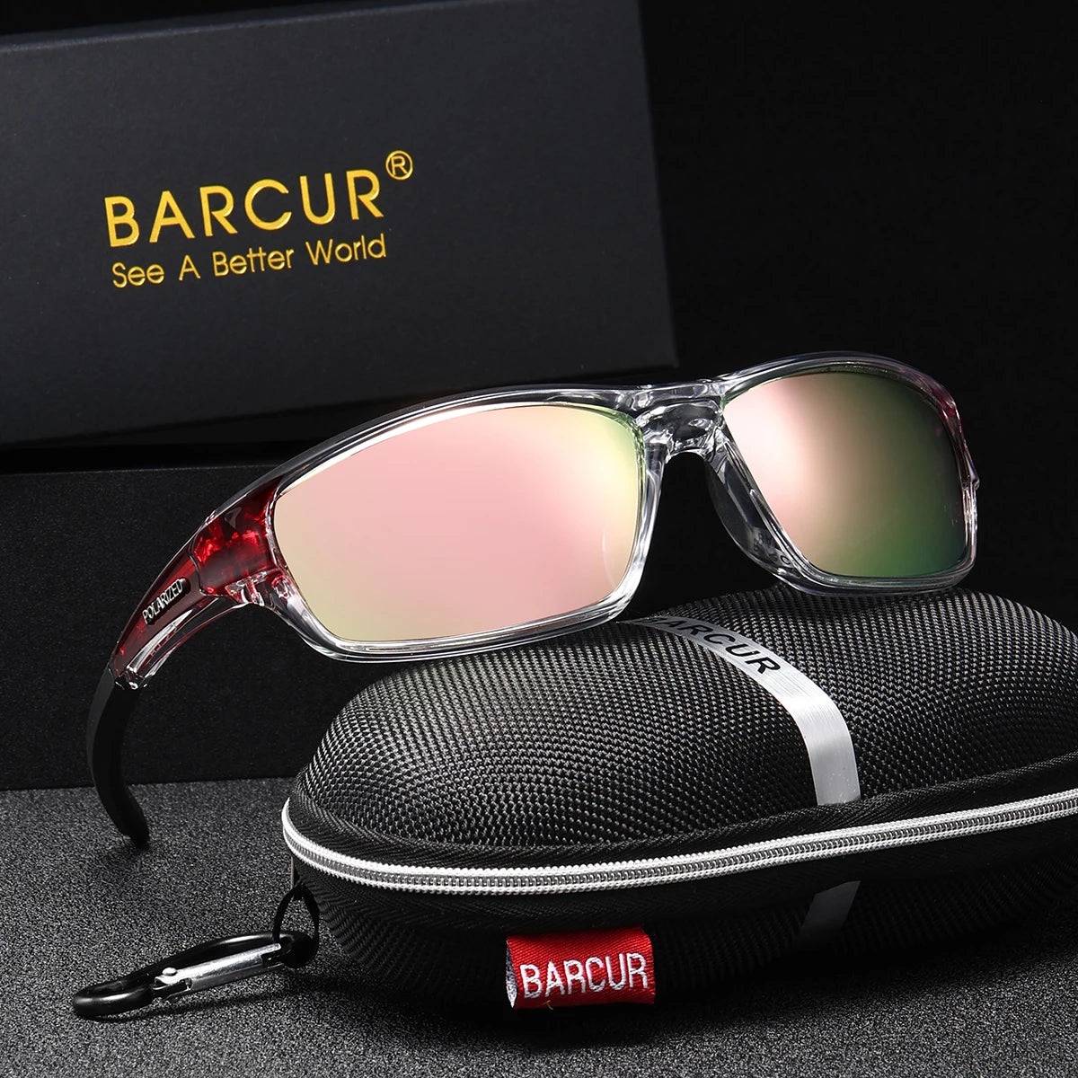 BARCUR Lightweight Riding Style Sunglasses With UV Protection For Outdoors