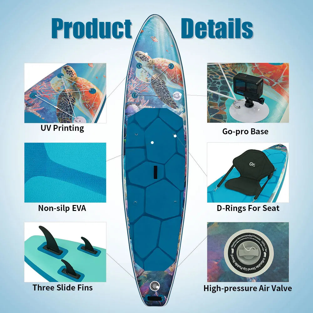 InnoExpo Inflatable Stand Up Paddle Board With Accessory Kit