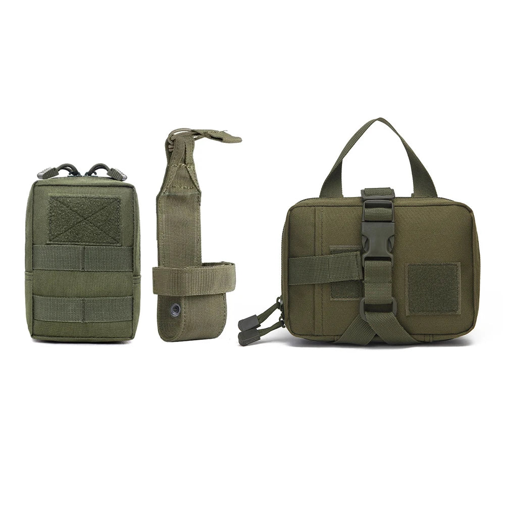 PETRAVELC Dog Tactical Molle Pouches Set For Harness