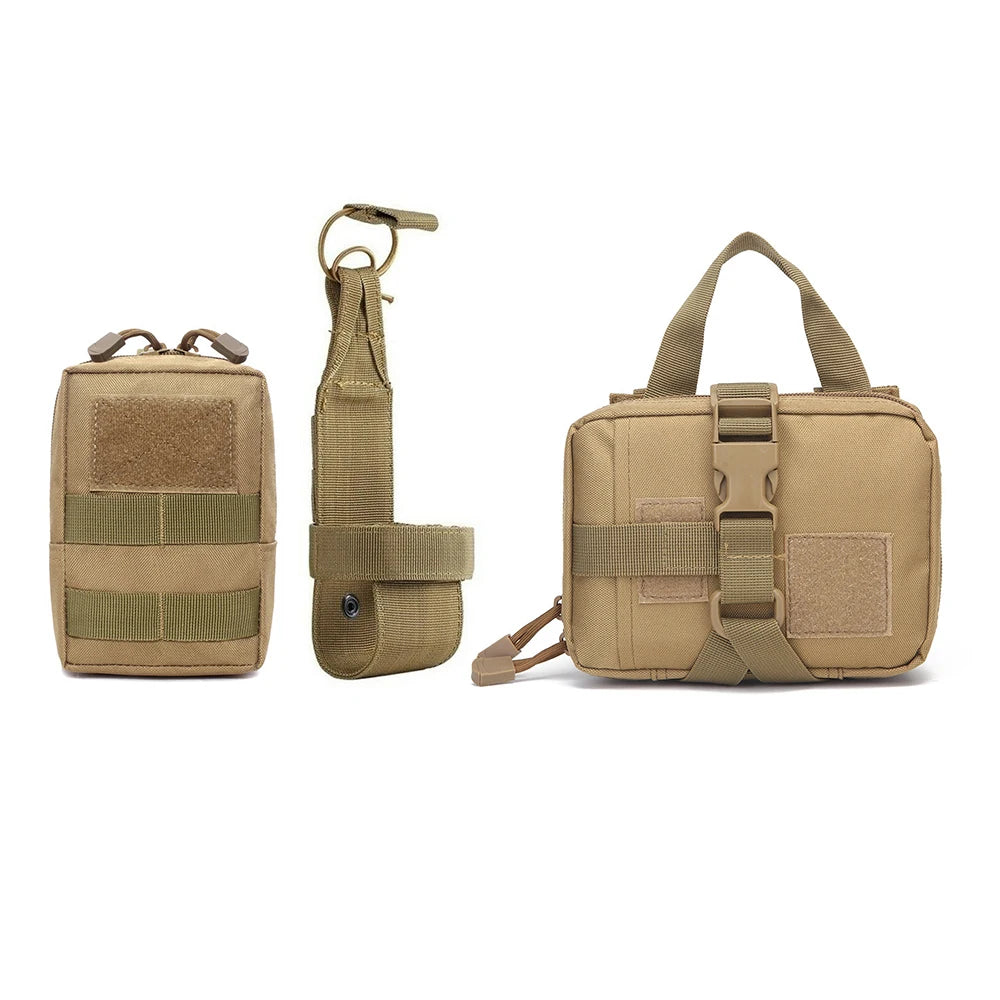 PETRAVELC Dog Tactical Molle Pouches Set For Harness