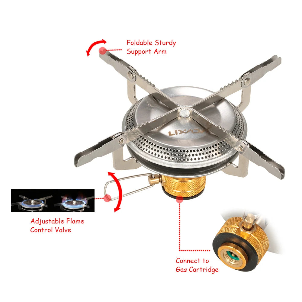 LIXADA 3500W Ultralight Portable Outdoor Camping Gas Stove