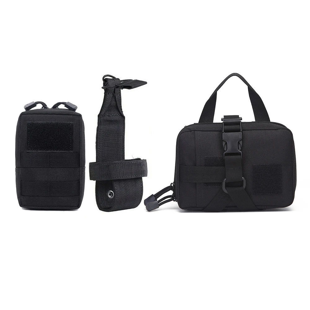 PETRAVELC Dog Tactical Molle Pouches Set For Harness