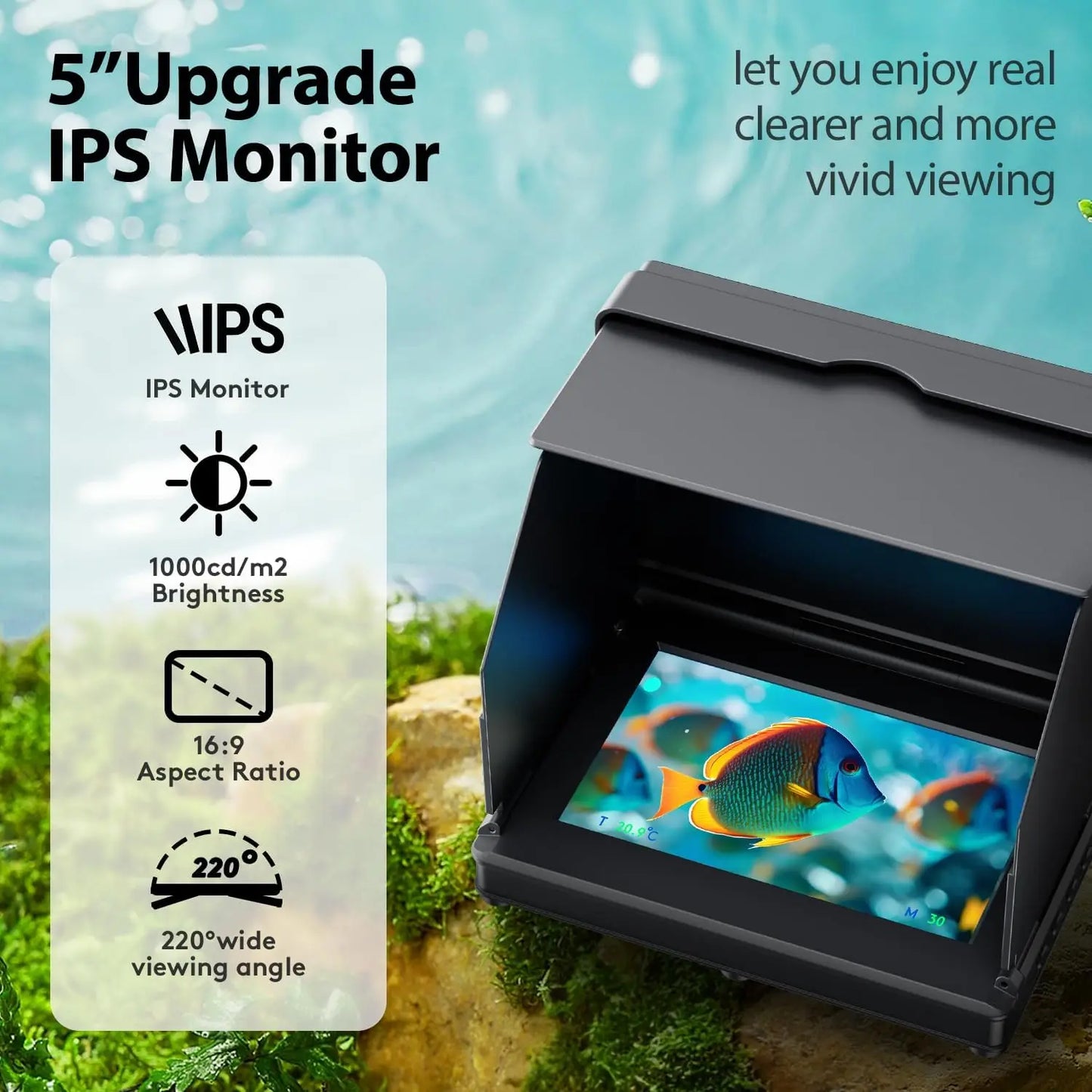 Underwater Fishing Camera HD LCD Display Waterproof