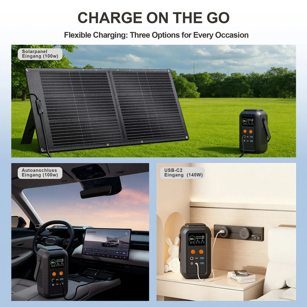 CTOLITY 200W Power Station 192Wh LiFePO4 Battery Portable