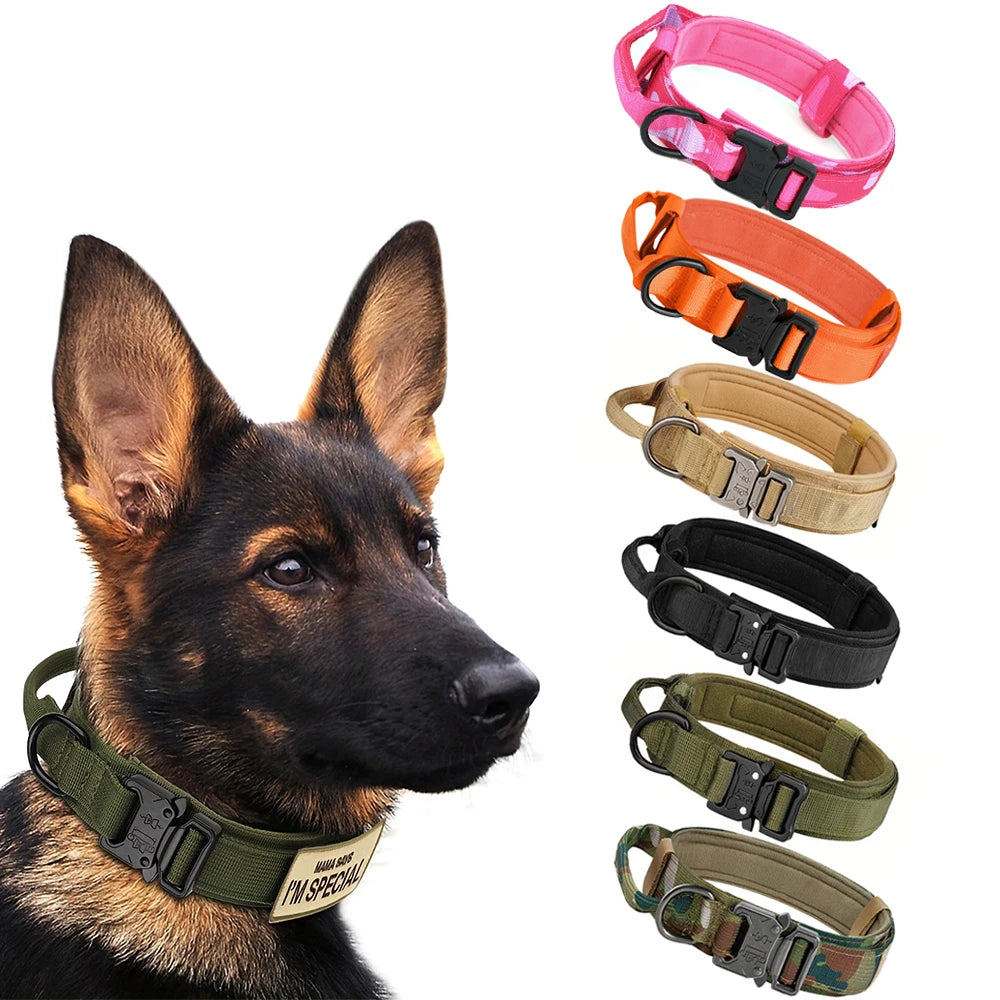 PETRAVELCN Dog Training Collar Adjustable Tactical Collar And Leash Set