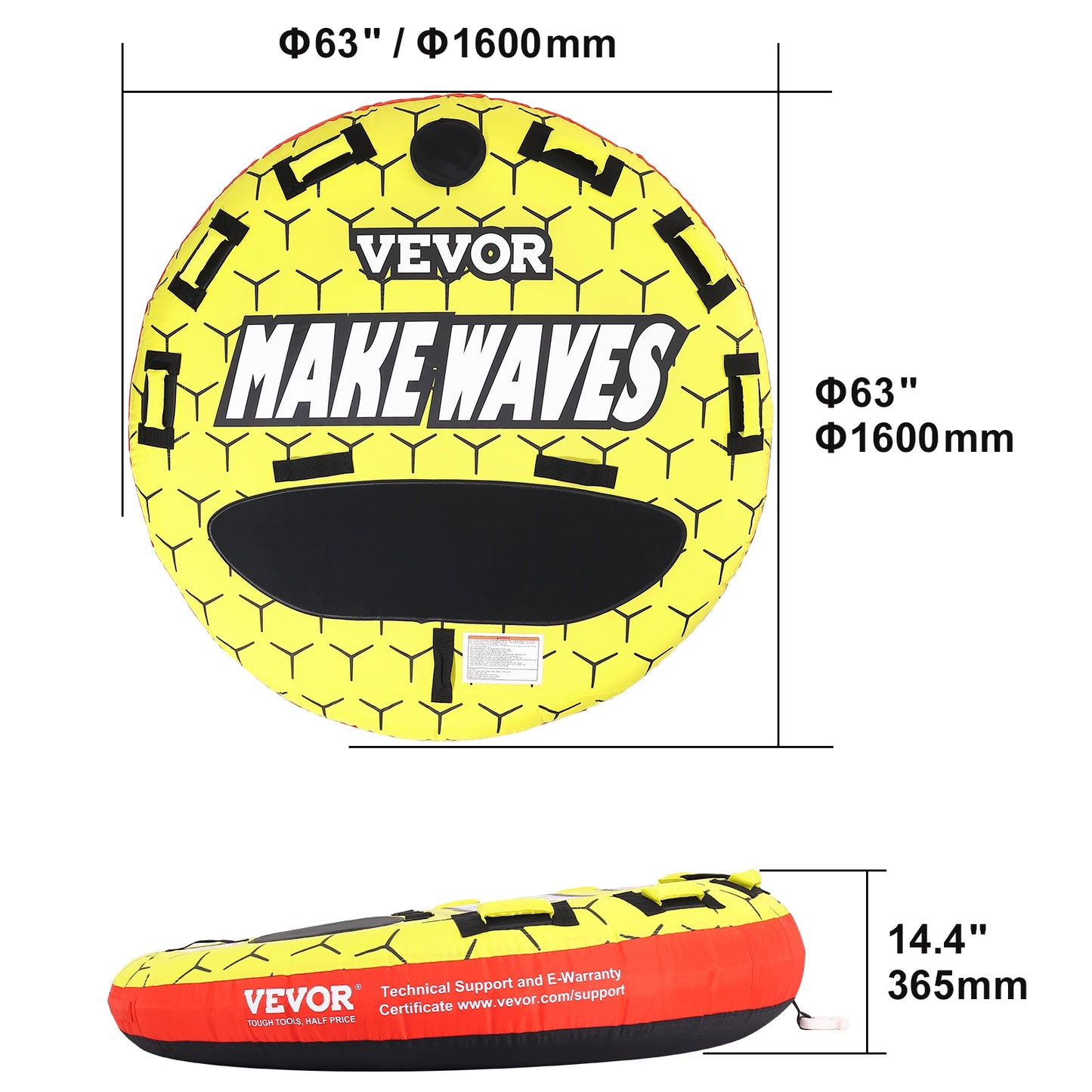 SucceBuy Towable Tube For Boating One To Three People