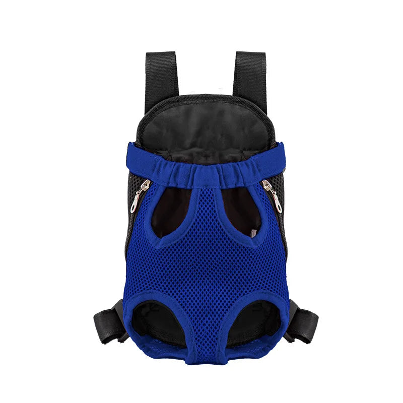 Breathable Pet Carrier Backpack With Double Shoulder Straps Mesh Carrier
