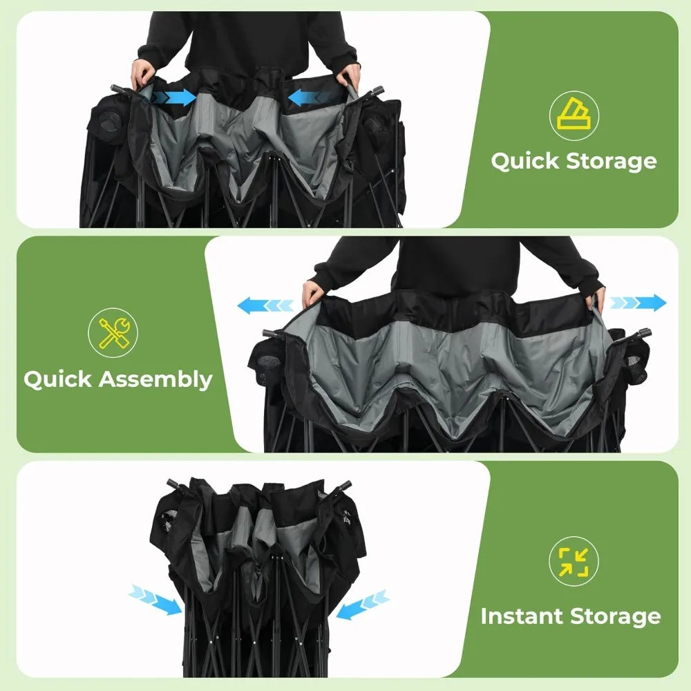 Camping Chair With Canopy Shade For Outdoor Enthusiasts