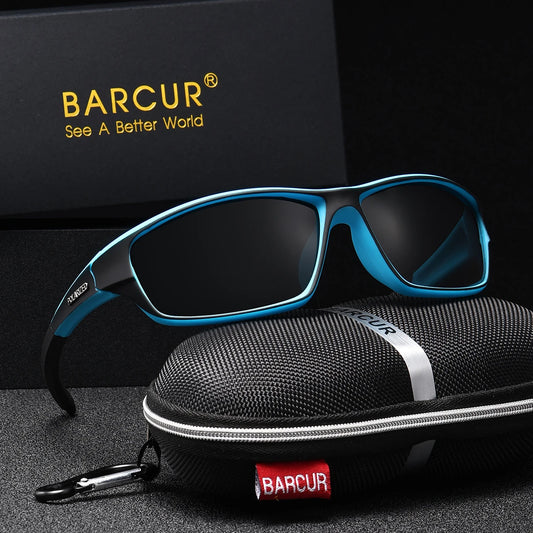 BARCUR Lightweight Riding Style Sunglasses With UV Protection For Outdoors
