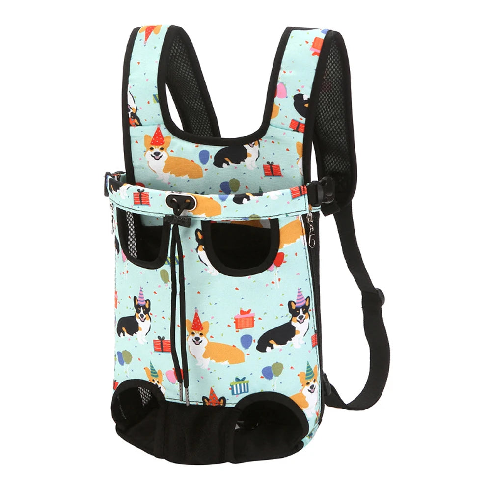 Camouflage Breathable Mesh Dog Backpack Carrier For Outdoor Travel