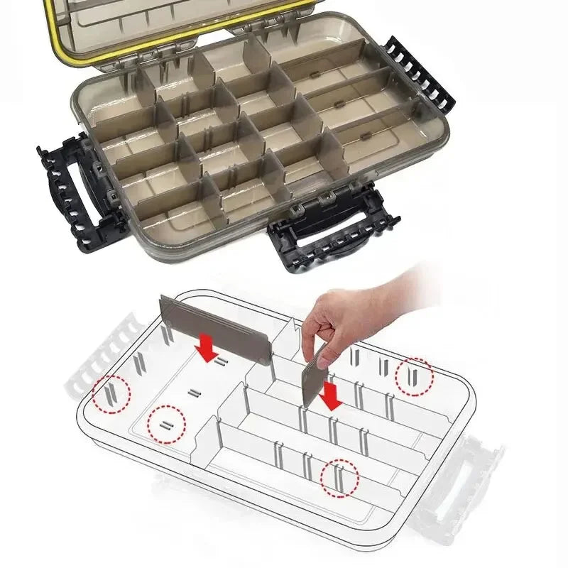 Waterproof Fishing Tackle Box With Ample Storage And Organization