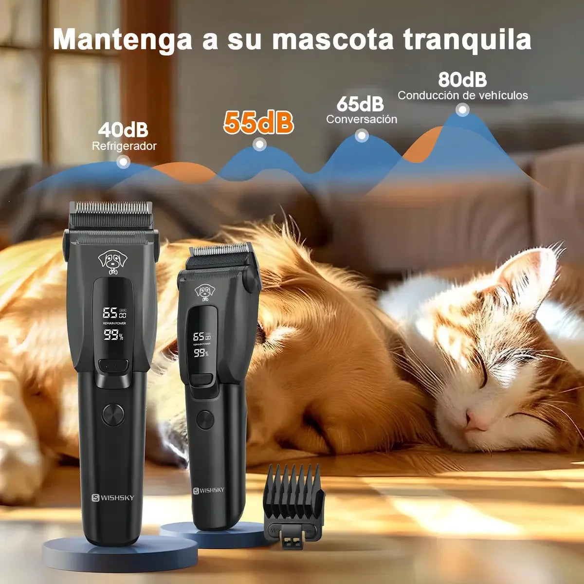 Professional Pet Grooming Clippers for Dogs and Cats Skin Friendly