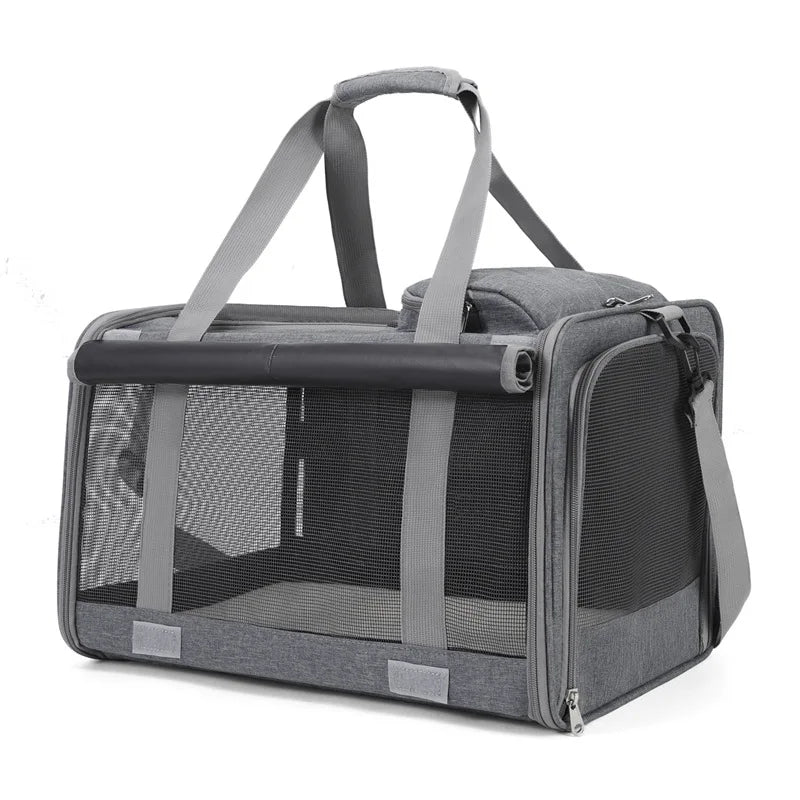 Portable Expandable Pet Travel Bag Soft Sided Breathable