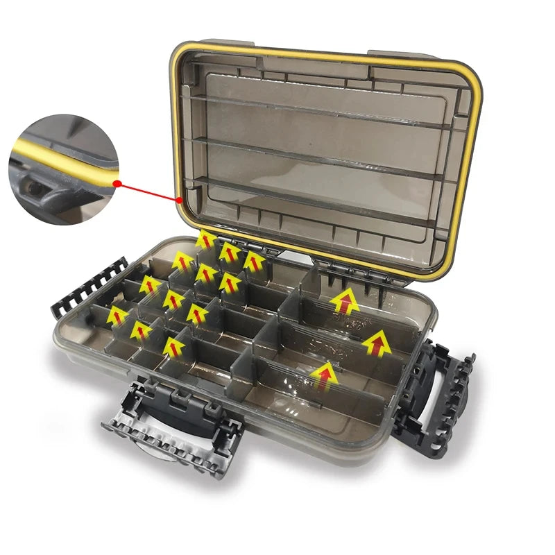 Waterproof Fishing Tackle Box With Ample Storage And Organization