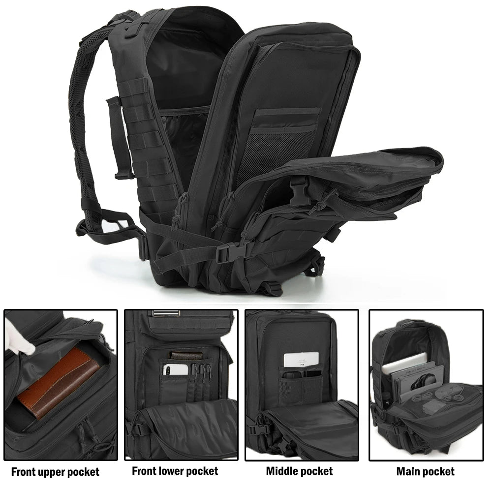 ReFire Gear Tactical Backpack MOLLE Hiking for Outdoor Trekking