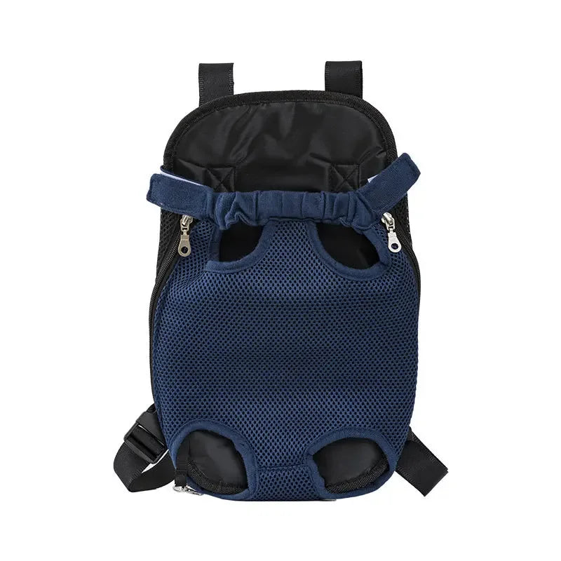 Breathable Pet Carrier Backpack With Double Shoulder Straps Mesh Carrier