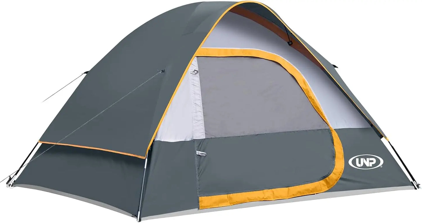 UNP Camping Tent Two To Four Person Waterproof Windproof Dome