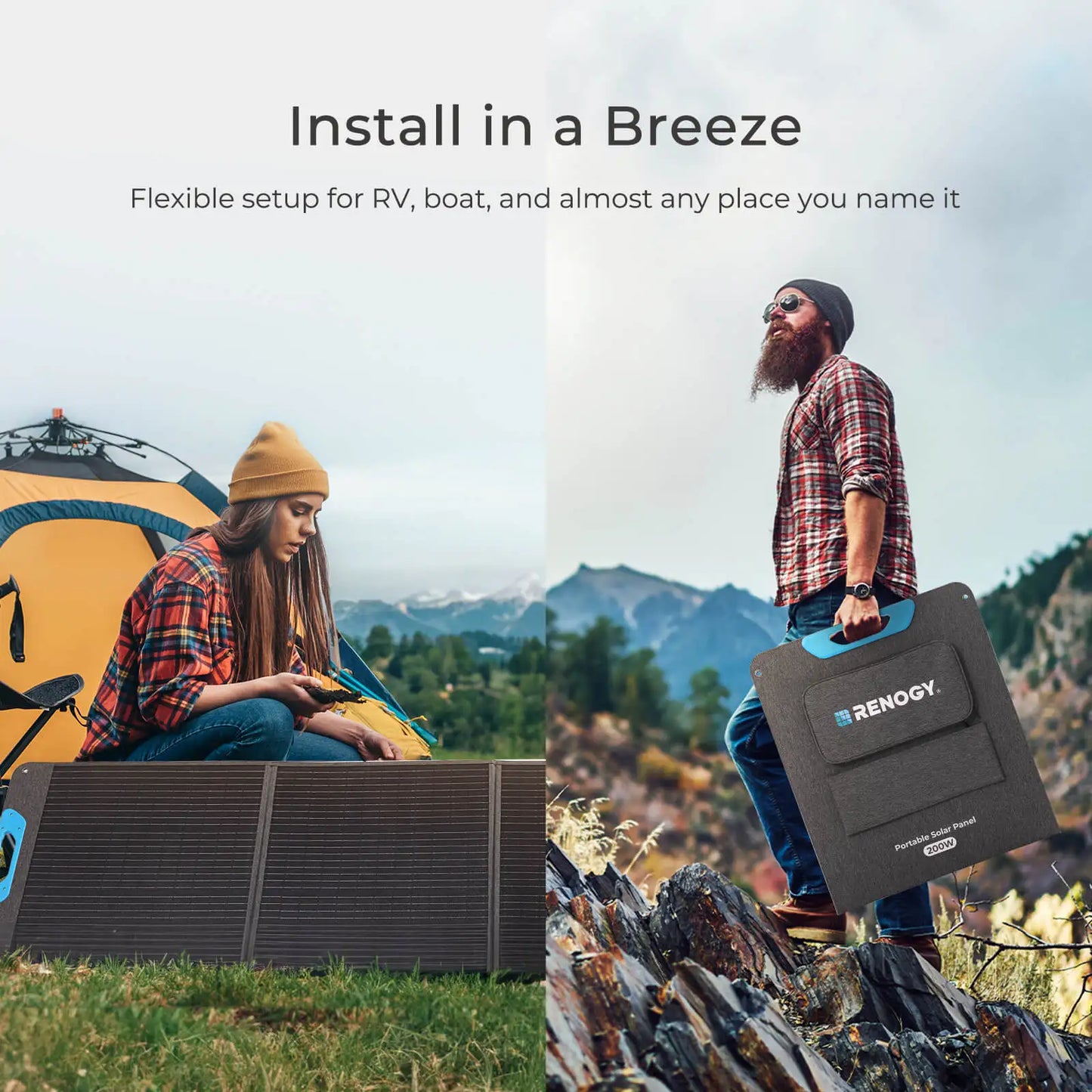 Renogy Portable Solar Panel IP65 Foldable Power Backup