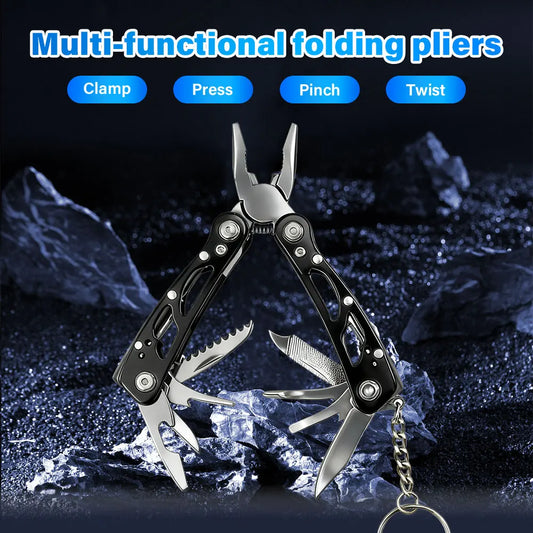 Folding Multi-Tool Pocket Knife Pliers For Outdoor Survival And Repair