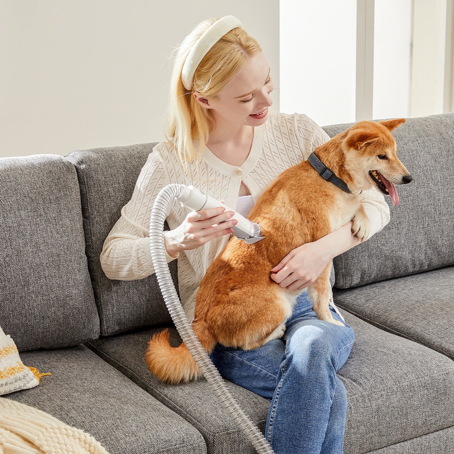 Pet Grooming Vacuum Kit With Cordless Clippers Three Suction Modes