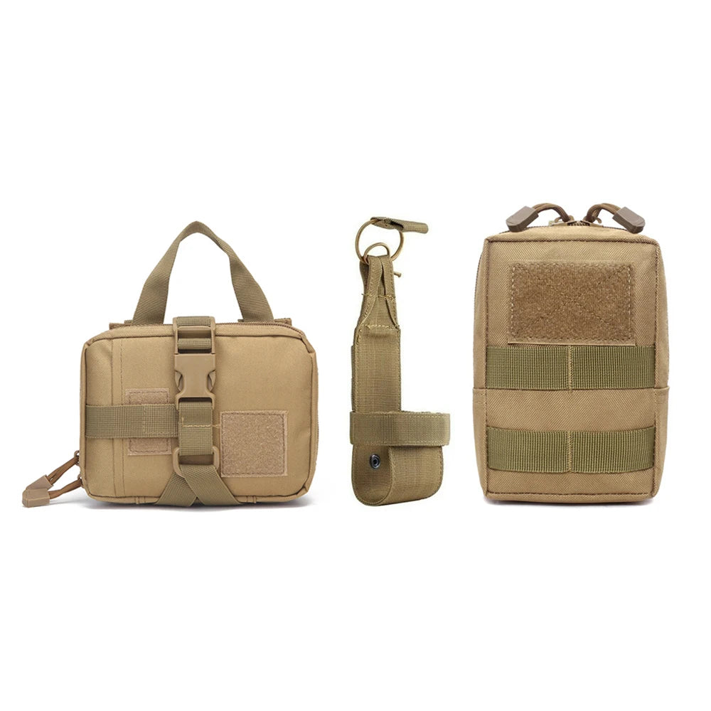 PETRAVELC Dog Tactical Molle Pouches Set For Harness