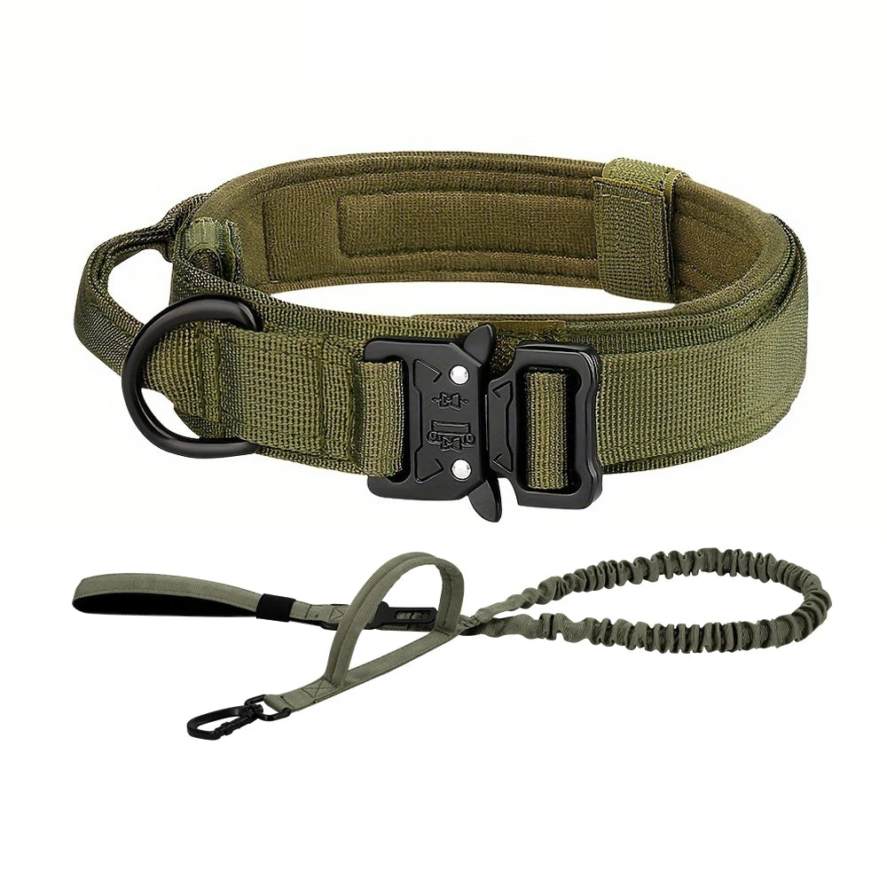 PETRAVELCN Dog Training Collar Adjustable Tactical Collar And Leash Set