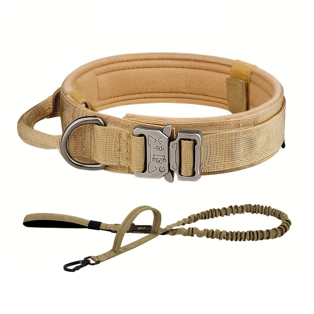 PETRAVELCN Dog Training Collar Adjustable Tactical Collar And Leash Set