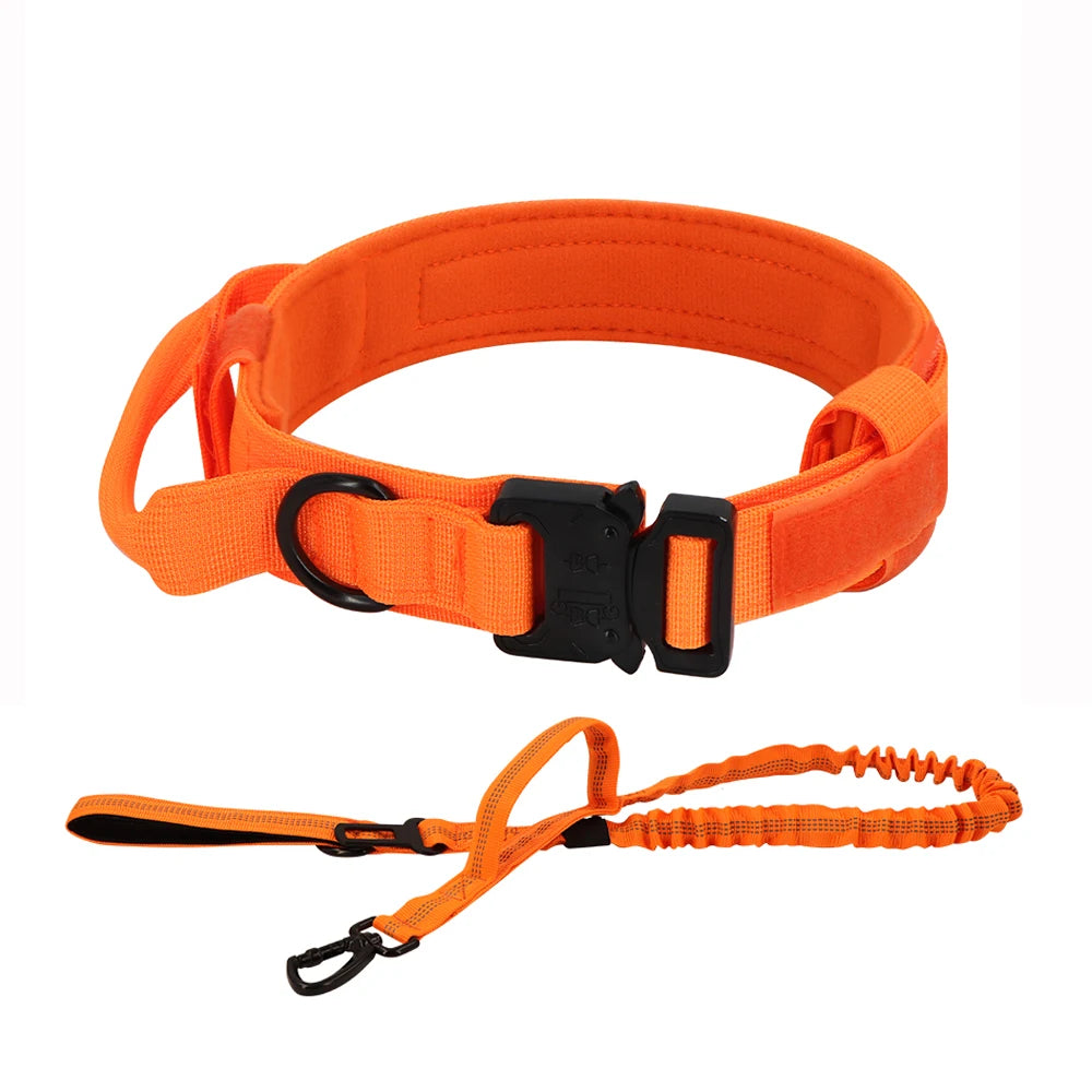 PETRAVELCN Dog Training Collar Adjustable Tactical Collar And Leash Set