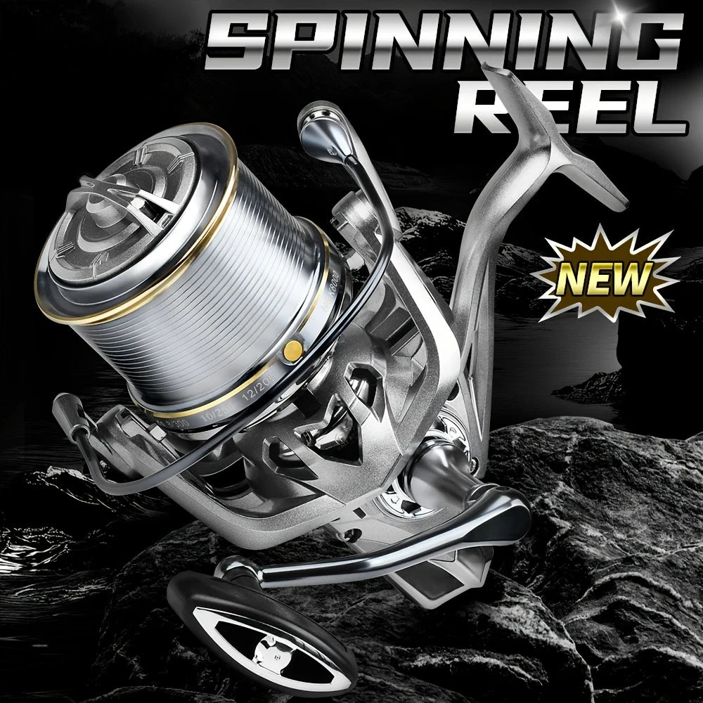 Stainless Steel Bearing Spinning Fishing Reel 8000 9000 10000 12000 14000 Drag