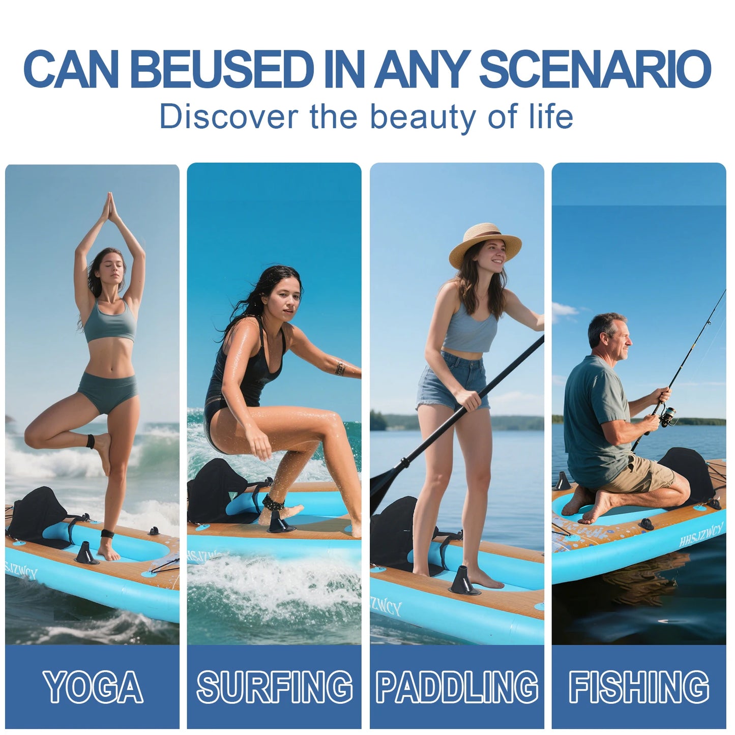 HHSJZWCY Inflatable Stand Up Paddle Board With Seat