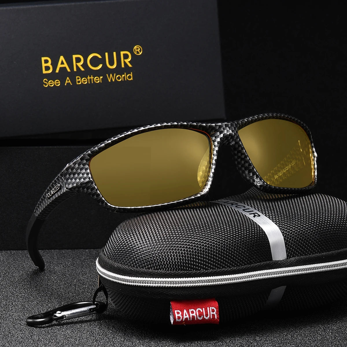 BARCUR Lightweight Riding Style Sunglasses With UV Protection For Outdoors
