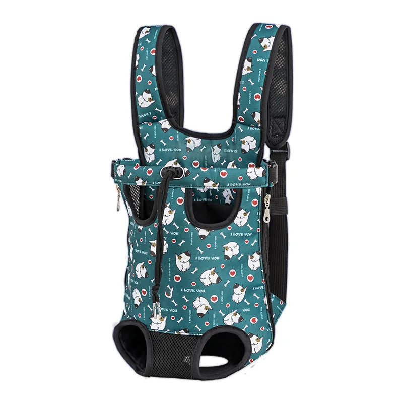 Camouflage Breathable Mesh Dog Backpack Carrier For Outdoor Travel