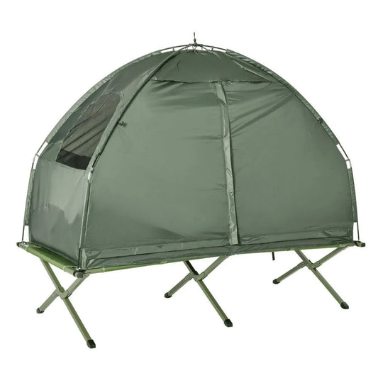 Oeny Folding Camping Cot For Adults All-In-One Elevated Tent