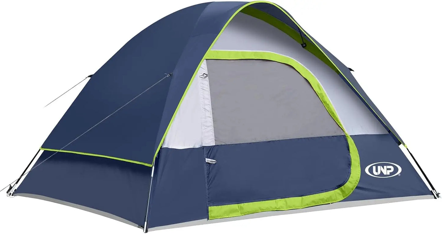 UNP Camping Tent Two To Four Person Waterproof Windproof Dome