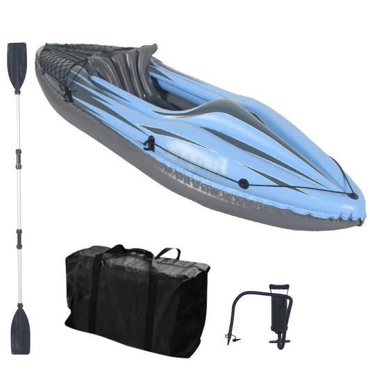 HHSJZWCY Inflatable Kayak For One Person With Paddles And Pump