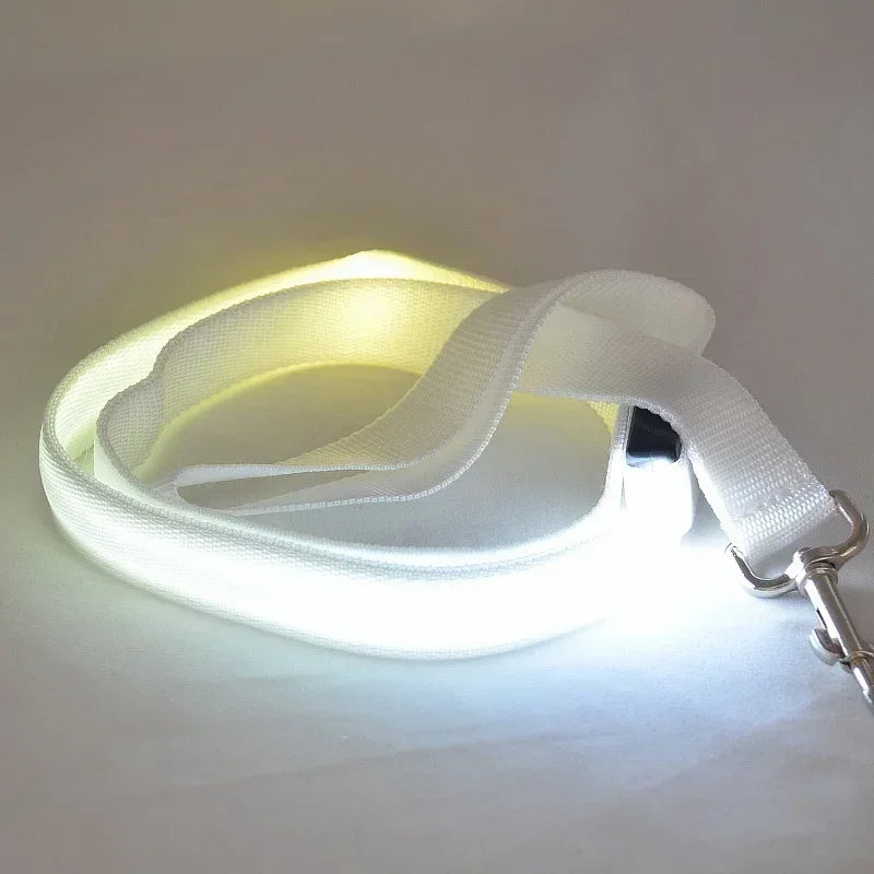 LED Glowing Dog Leash Flashing Light for Pet Safety