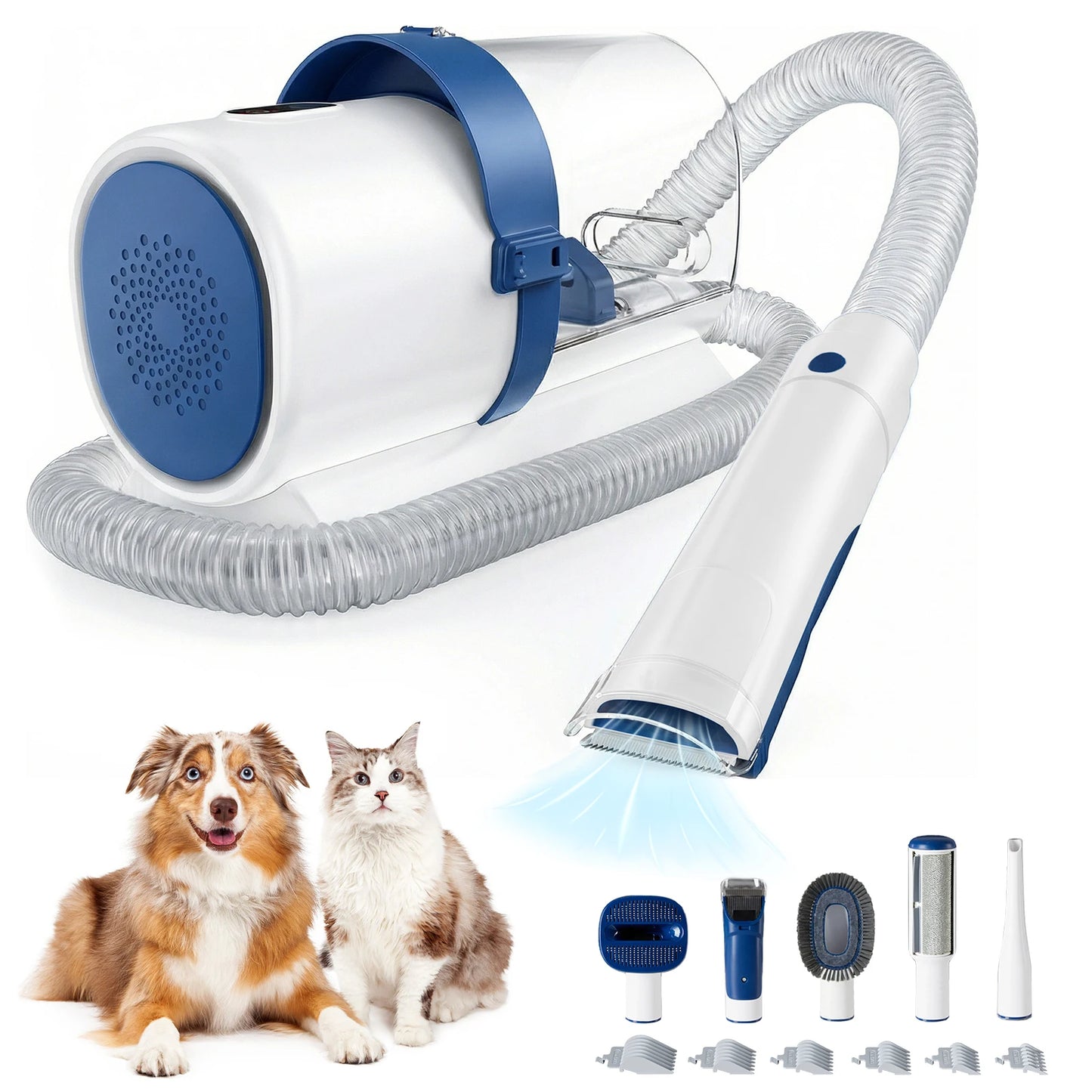 Pet Grooming Vacuum Kit With Cordless Clippers Three Suction Modes