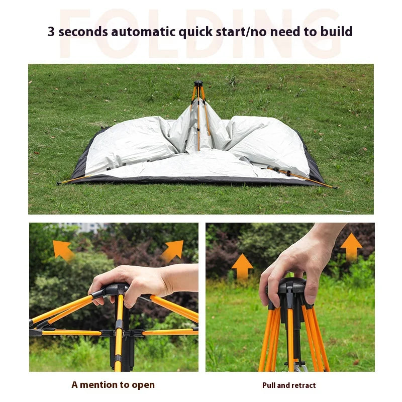 Pakicetus Automatic QuickOpening Camping Tent With Dual Doors