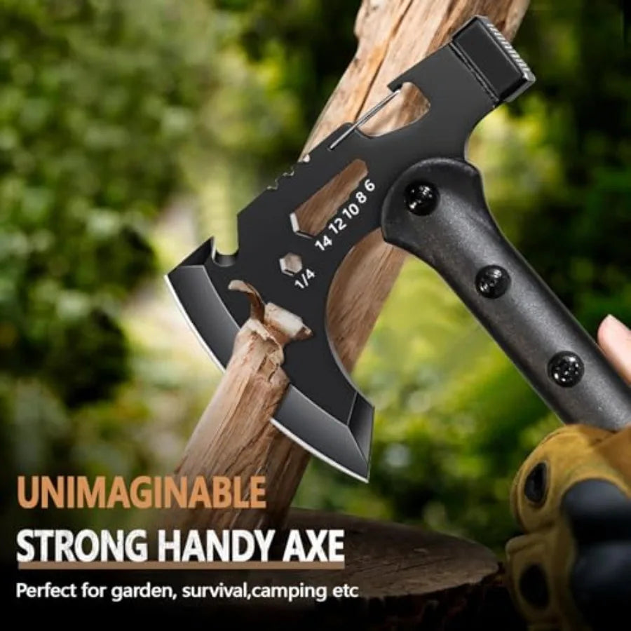 Multipurpose Camping Tomahawk Hatchet With Sheath Carbon Steel Blade