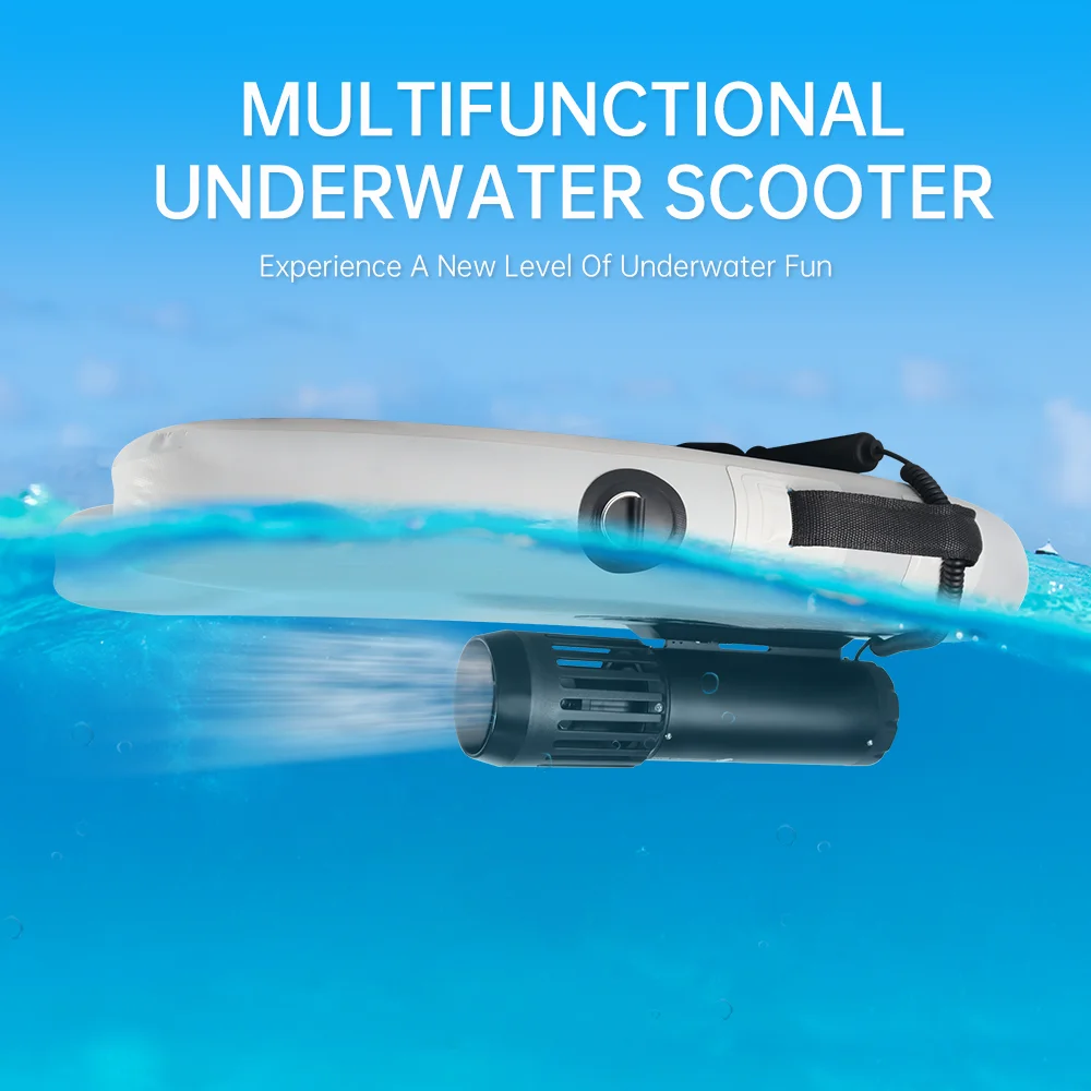 Rechargeable Underwater Seascooter With Action Camera Mount Dual Speed