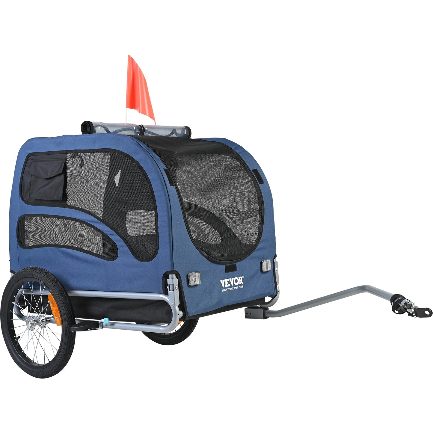 Dog Bike Trailer Carrier With Coupler And Reflectors 100lbs