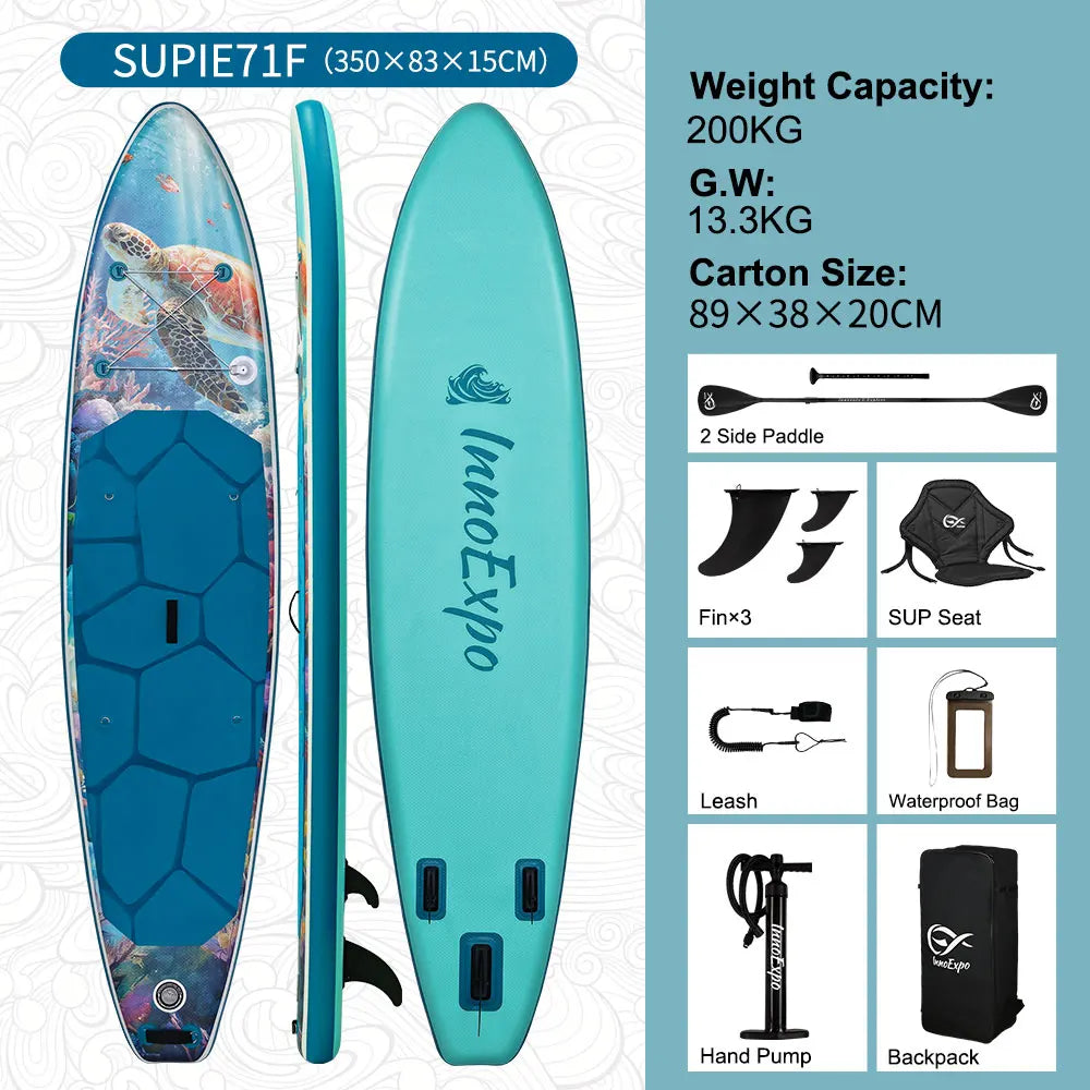 InnoExpo Inflatable Stand Up Paddle Board With Accessory Kit