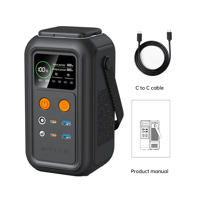 CTOLITY 200W Power Station 192Wh LiFePO4 Battery Portable